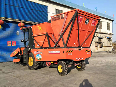 兩行莖穗兼收型玉米收割機